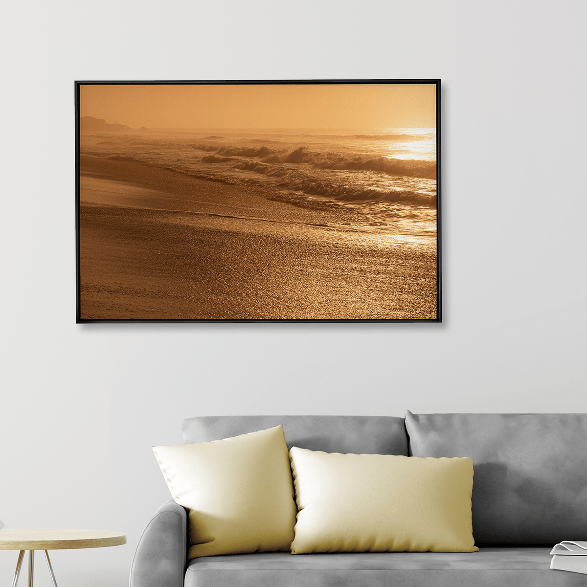 Quadro Decorativo Amanhecer Dourado - Grumari | Fagner Martins