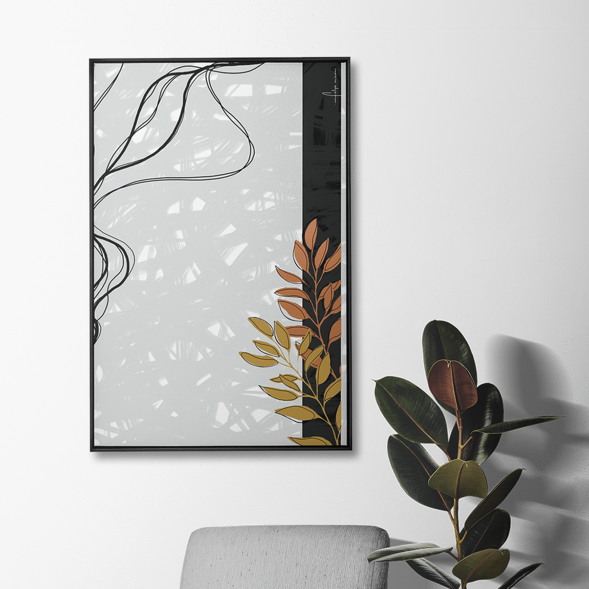 Quadro Decorativo Florescer em Meio ao Caos | Felipe Miconi