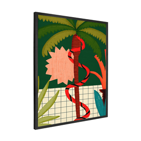 Quadro Decorativo Coqueiro Coral | Rafael Machado