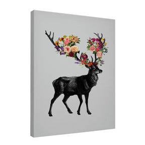 Quadro Decorativo Spring Itself Deer Floral | Tobias Fonseca