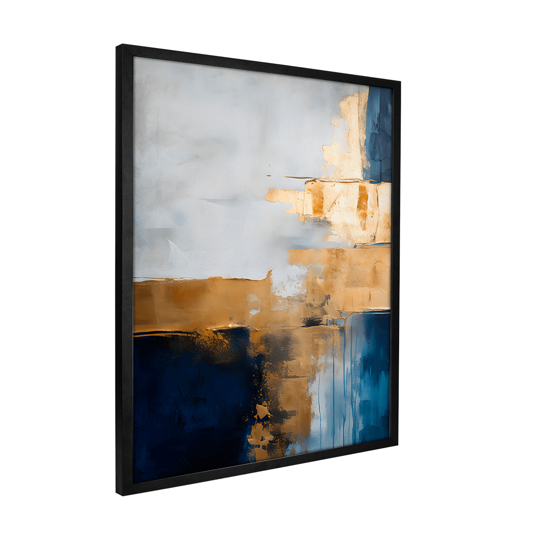 Quadro Decorativo Abstrato Gold 1 | Uillian Rius - Meu Rodapé