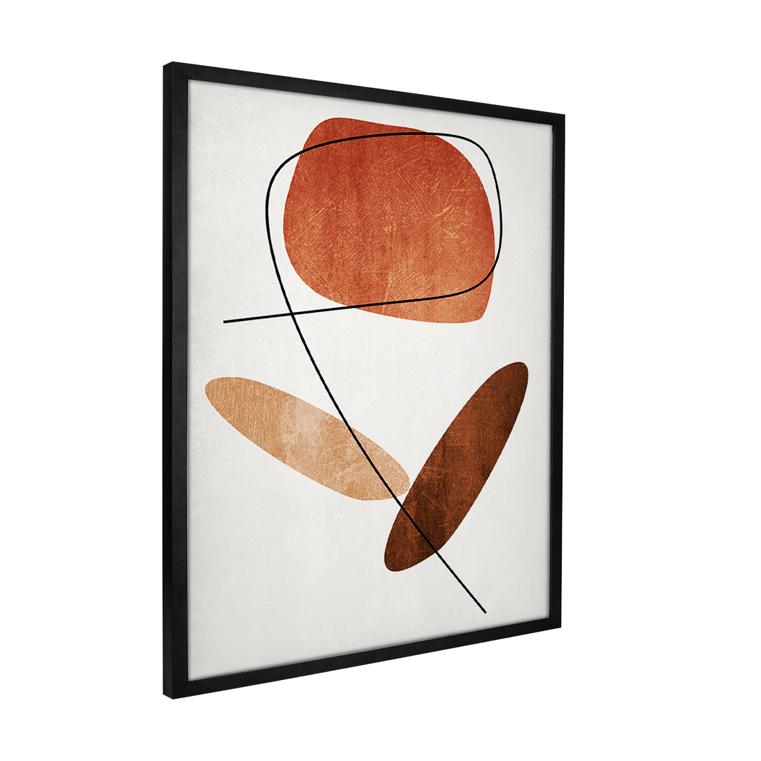 Quadro Decorativo Abstrato Orgânico 1 | Ana Paula Rius - Meu Rodapé