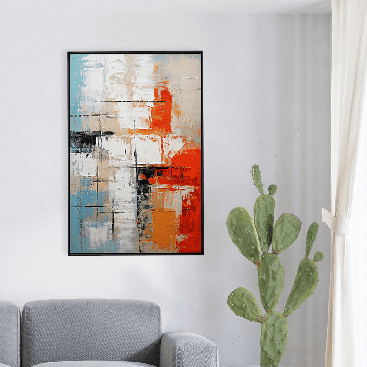 Quadro Decorativo Abstrato Wabi - Sabi 1 | Uillian Rius - Meu Rodapé