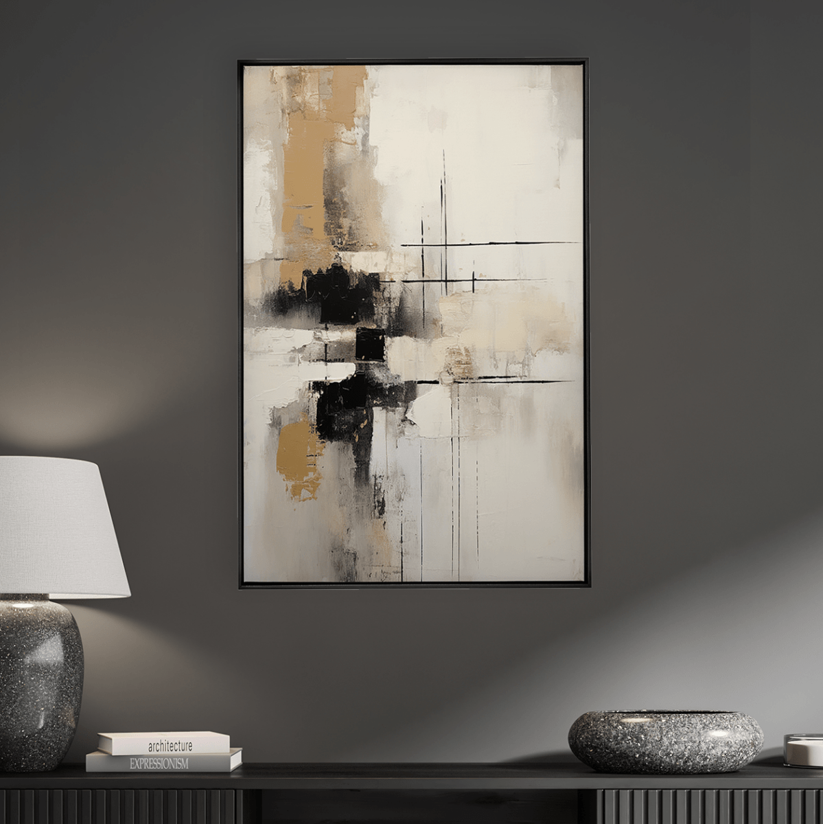 Quadro Decorativo Abstrato Wabi - Sabi 11 | Uillian Rius - Meu Rodapé