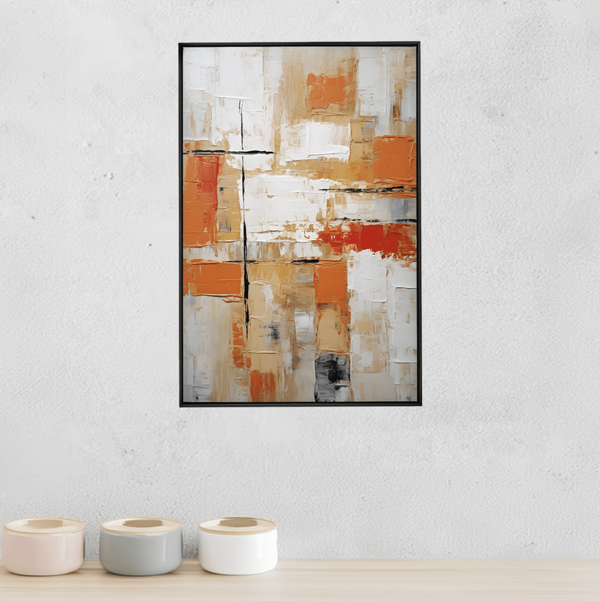 Quadro Decorativo Abstrato Wabi - Sabi 3 | Uillian Rius - Meu Rodapé