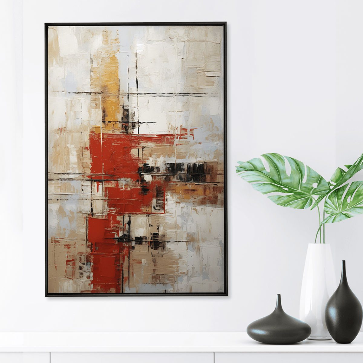 Quadro Decorativo Abstrato Wabi - Sabi 4 | Uillian Rius - Meu Rodapé