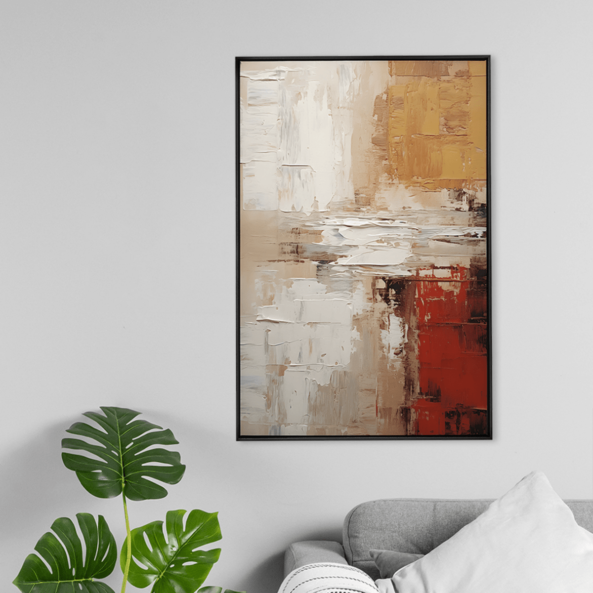 Quadro Decorativo Abstrato Wabi - Sabi 6 | Uillian Rius - Meu Rodapé