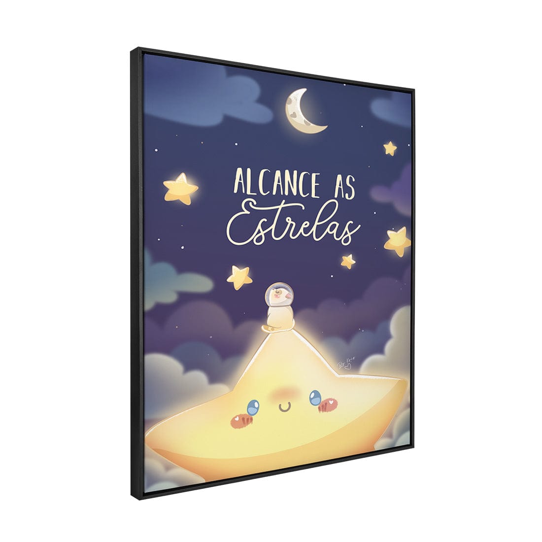 Quadro Decorativo Alcance as Estrelas | Uau Kifofo - Meu Rodapé