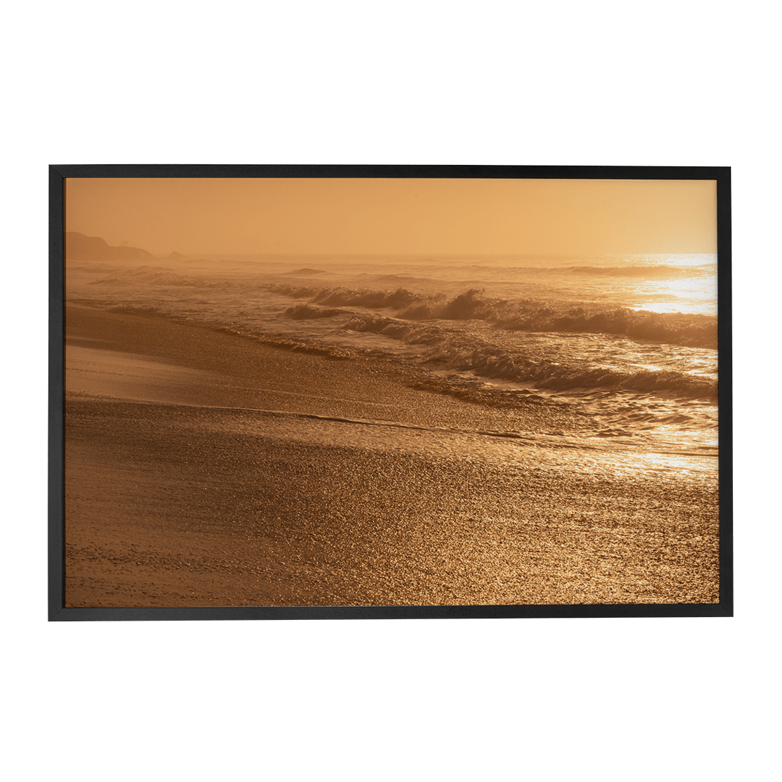 Quadro Decorativo Amanhecer Dourado - Grumari | Fagner Martins - Meu Rodapé