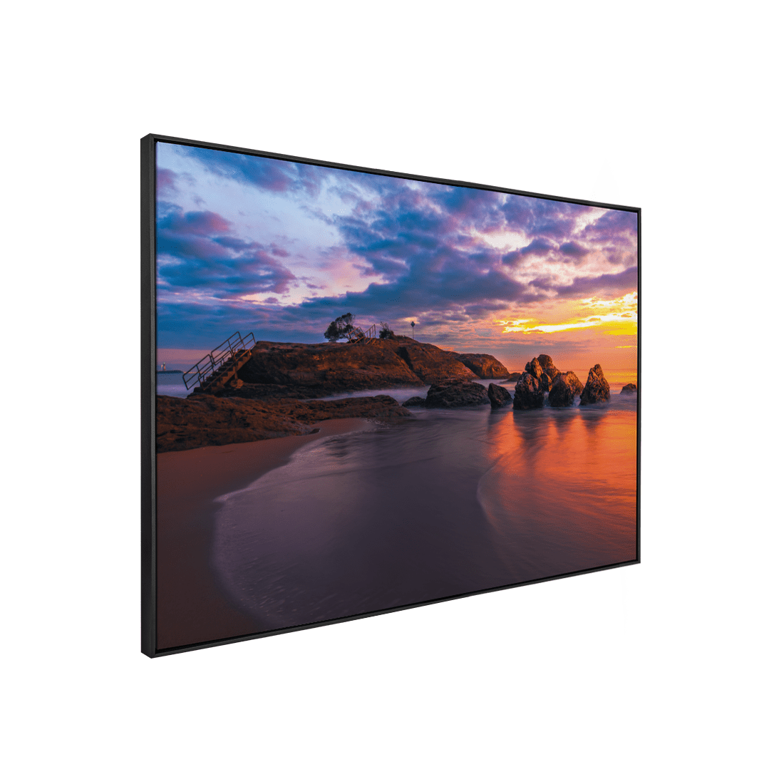 Quadro Decorativo Amanhecer na Praia | Samuel Pereira - Meu Rodapé