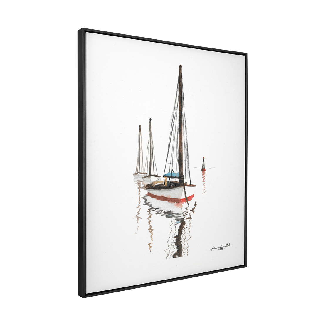 Quadro Decorativo Barco a Vela 2 | Fernanda Santos - Meu Rodapé