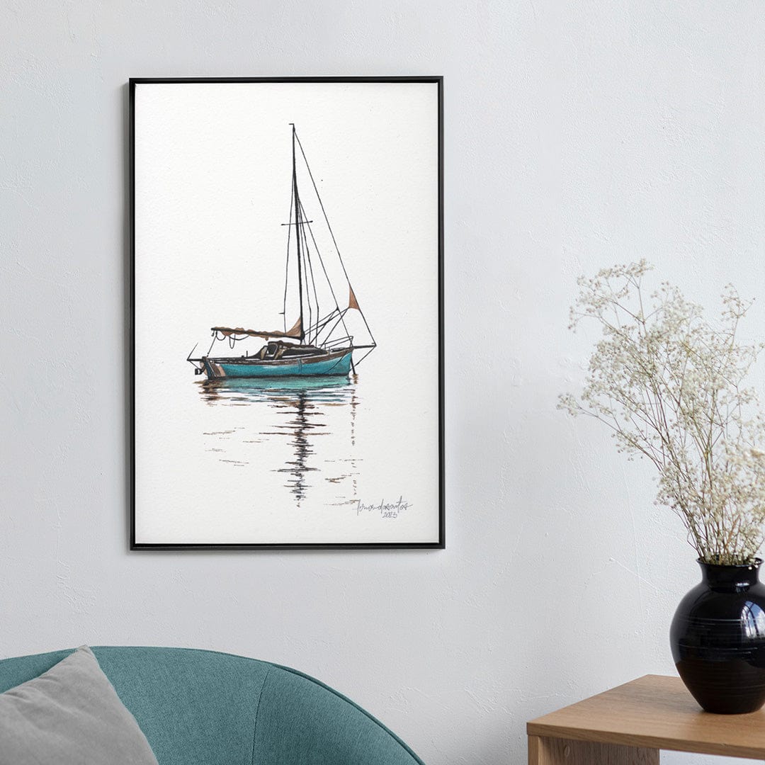 Quadro Decorativo Barco a Vela 3 | Fernanda Santos - Meu Rodapé