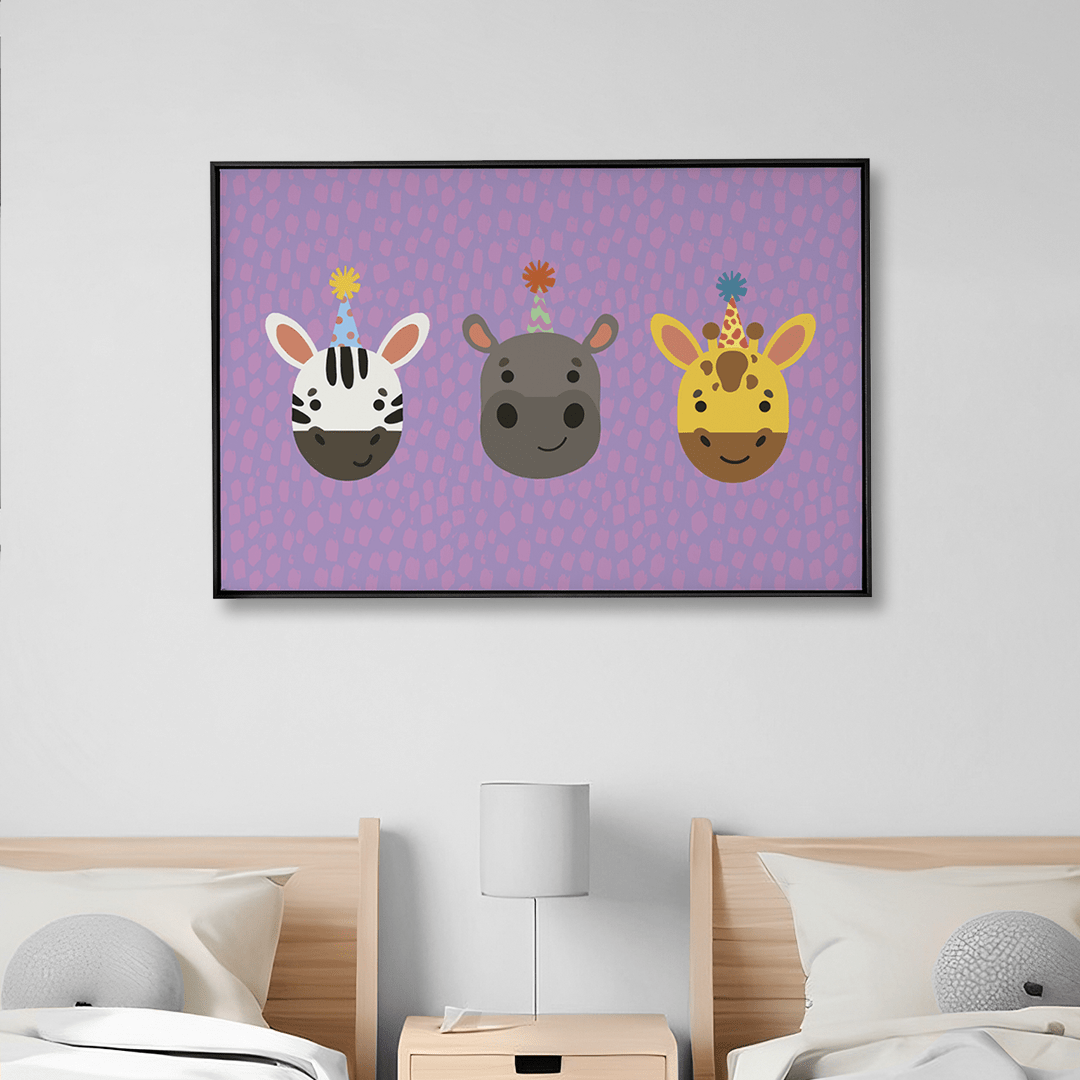 Quadro Decorativo Bichinos Fofinhos Aniversário | Luana Estela - Meu Rodapé