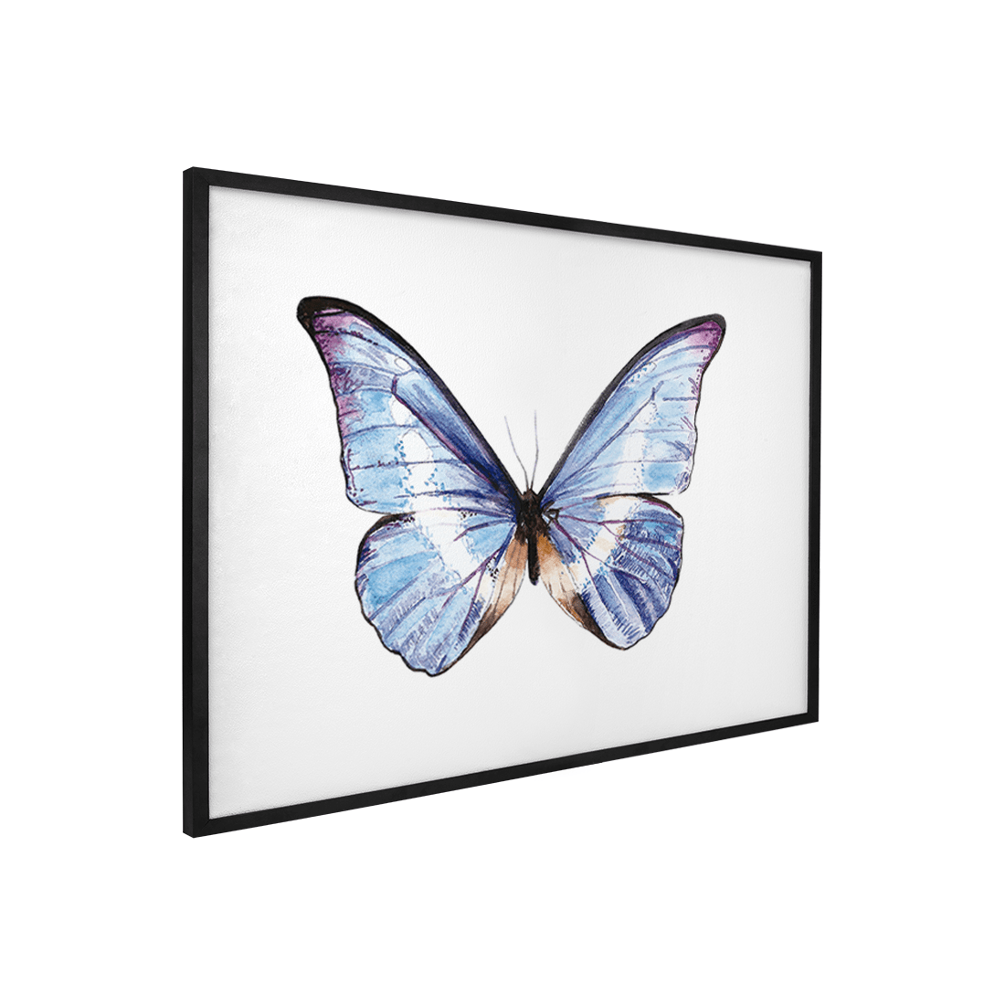 Quadro Decorativo Borboleta Azul | Bruna Berger - Meu Rodapé