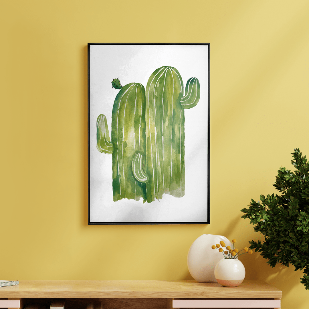 Quadro Decorativo Cactos Verde | Camila Lemos - Meu Rodapé