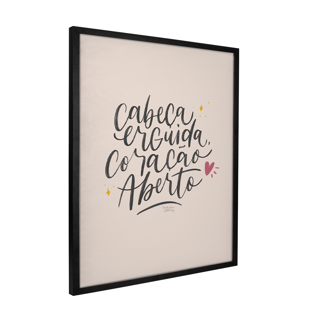 Quadro Decorativo Coração Aberto | Nathalia Piovezan - Meu Rodapé