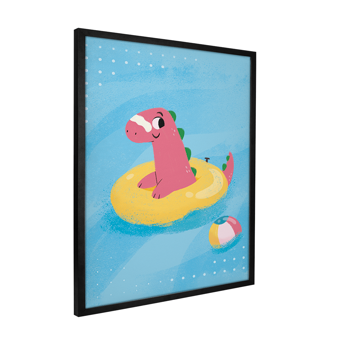 Quadro Decorativo Dino de Bóia | Luana Estela - Meu Rodapé