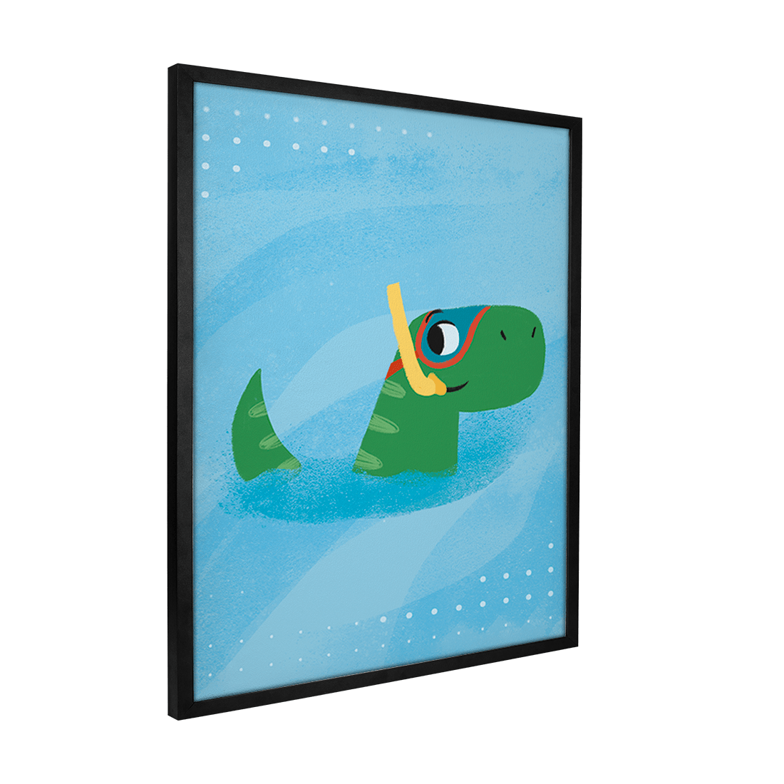 Quadro Decorativo Dino Mergulhando | Luana Estela - Meu Rodapé