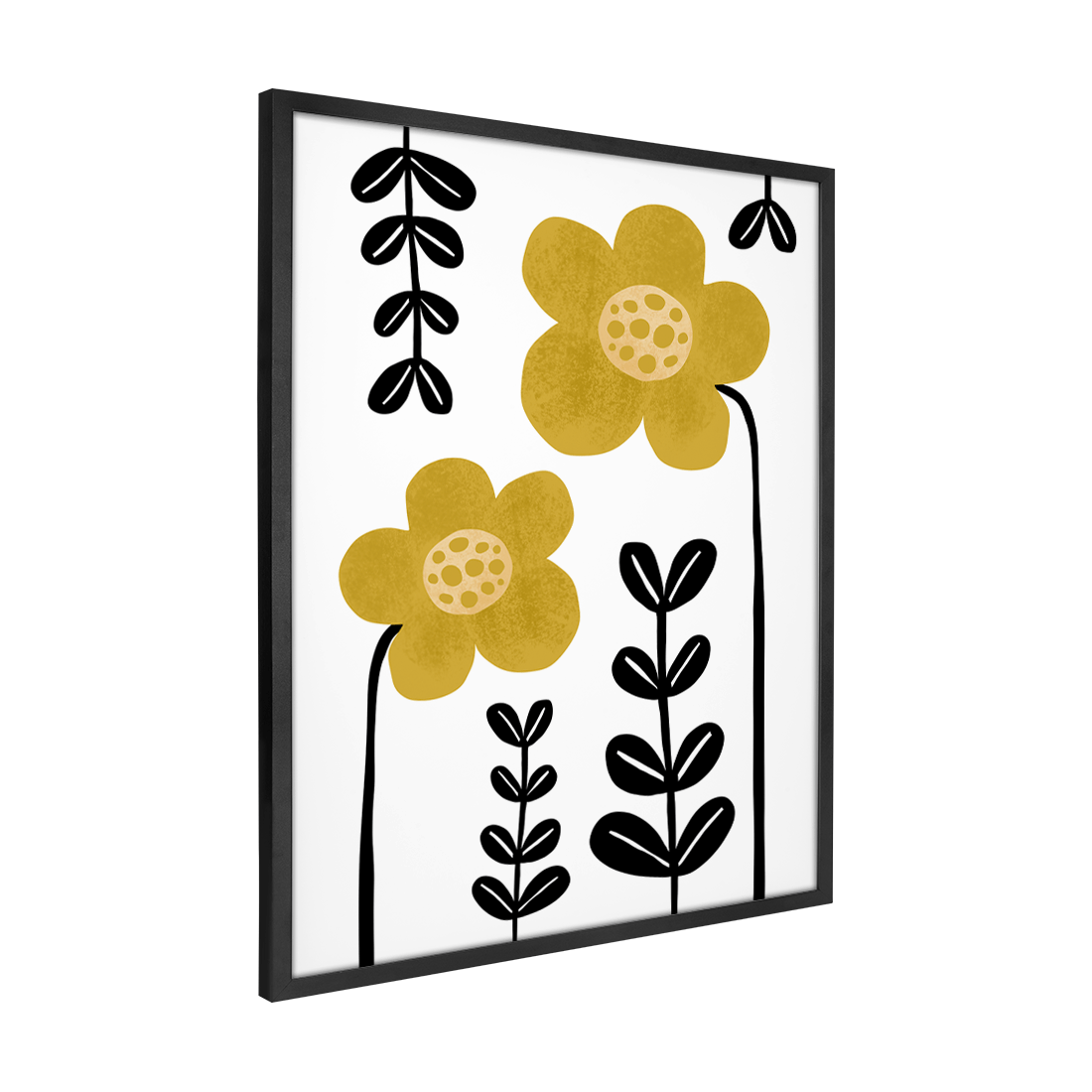 Quadro Decorativo Flores Amarelas 2 | Rafa Harger - Meu Rodapé