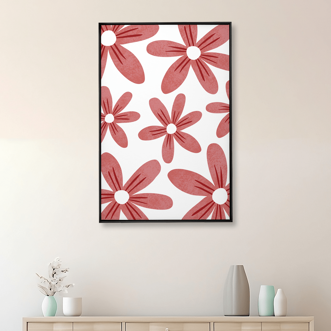 Quadro Decorativo Flores Vermelhas 1 | Rafa Harger - Meu Rodapé