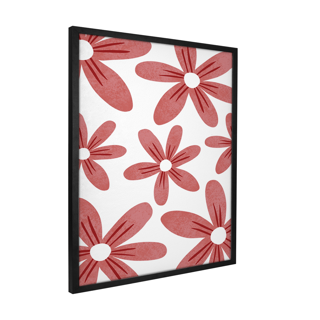 Quadro Decorativo Flores Vermelhas 1 | Rafa Harger - Meu Rodapé