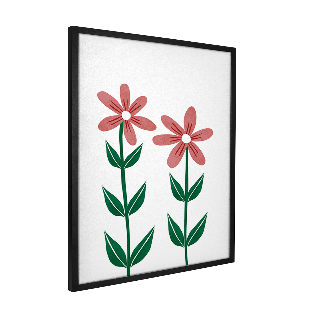 Quadro Decorativo Flores Vermelhas 3 | Rafa Harger - Meu Rodapé