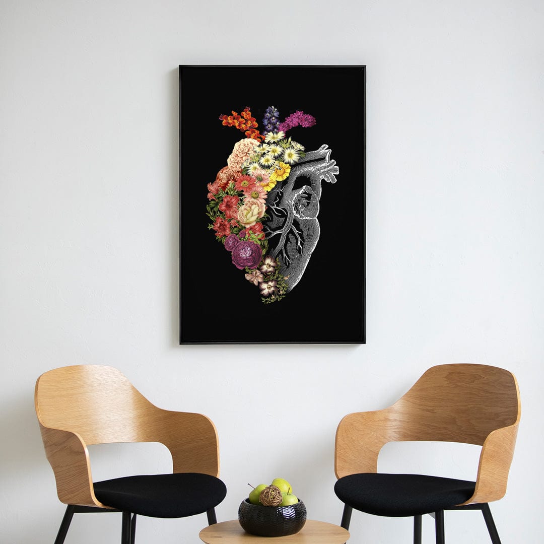 Quadro Decorativo Flower Heart Spring | Tobias Fonseca - Meu Rodapé