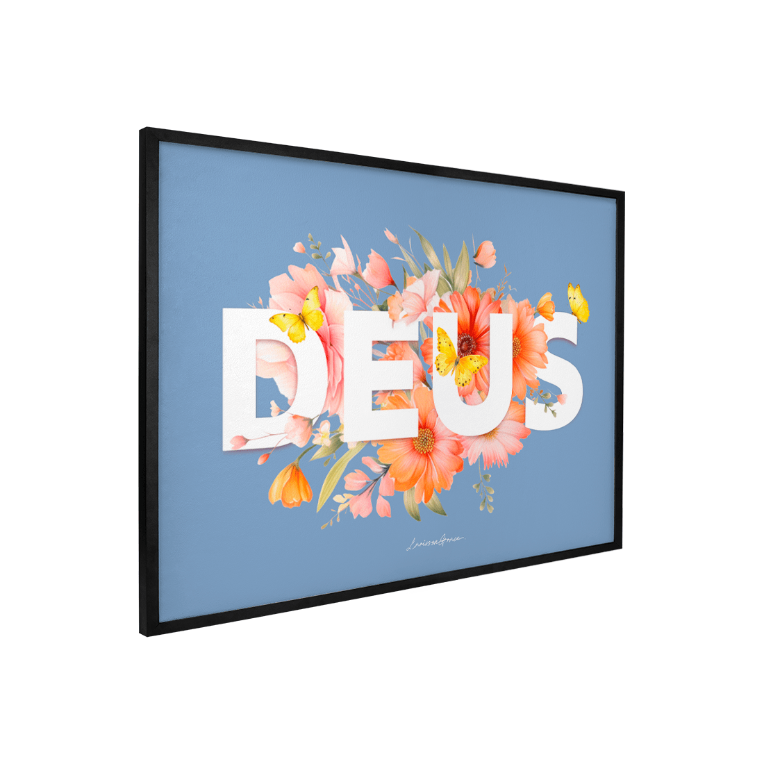 Quadro Decorativo Grande Deus | Larissa Grace - Meu Rodapé