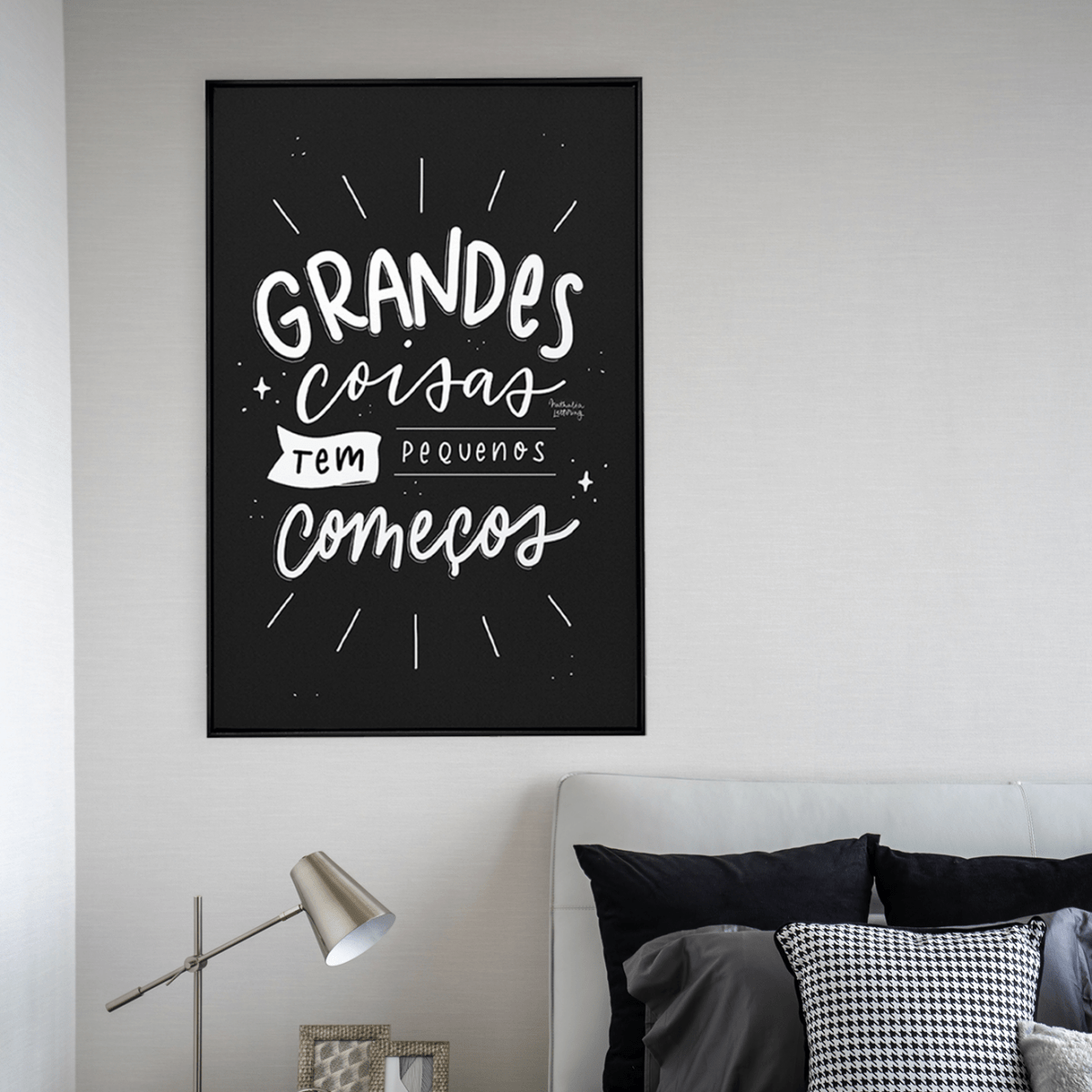 Quadro Decorativo Grandes Coisas | Nathalia Piovezan - Meu Rodapé