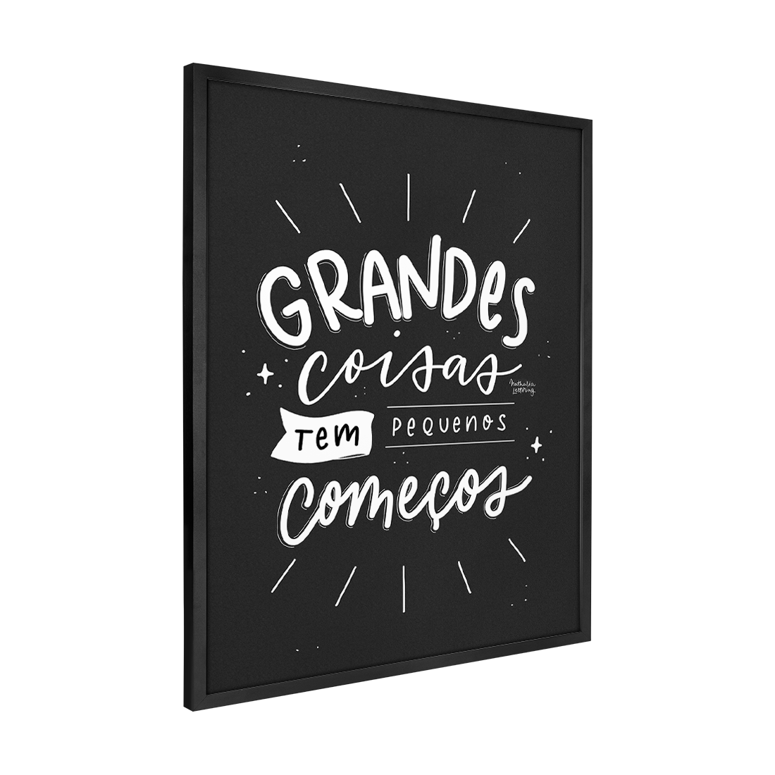 Quadro Decorativo Grandes Coisas | Nathalia Piovezan - Meu Rodapé