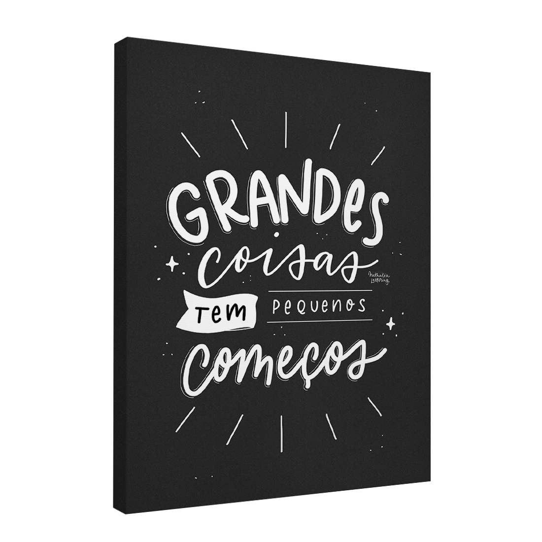 Quadro Decorativo Grandes Coisas | Nathalia Piovezan - Meu Rodapé