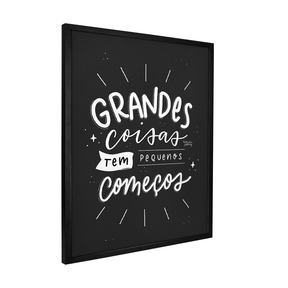 Quadro Decorativo Grandes Coisas | Nathalia Piovezan - Meu Rodapé