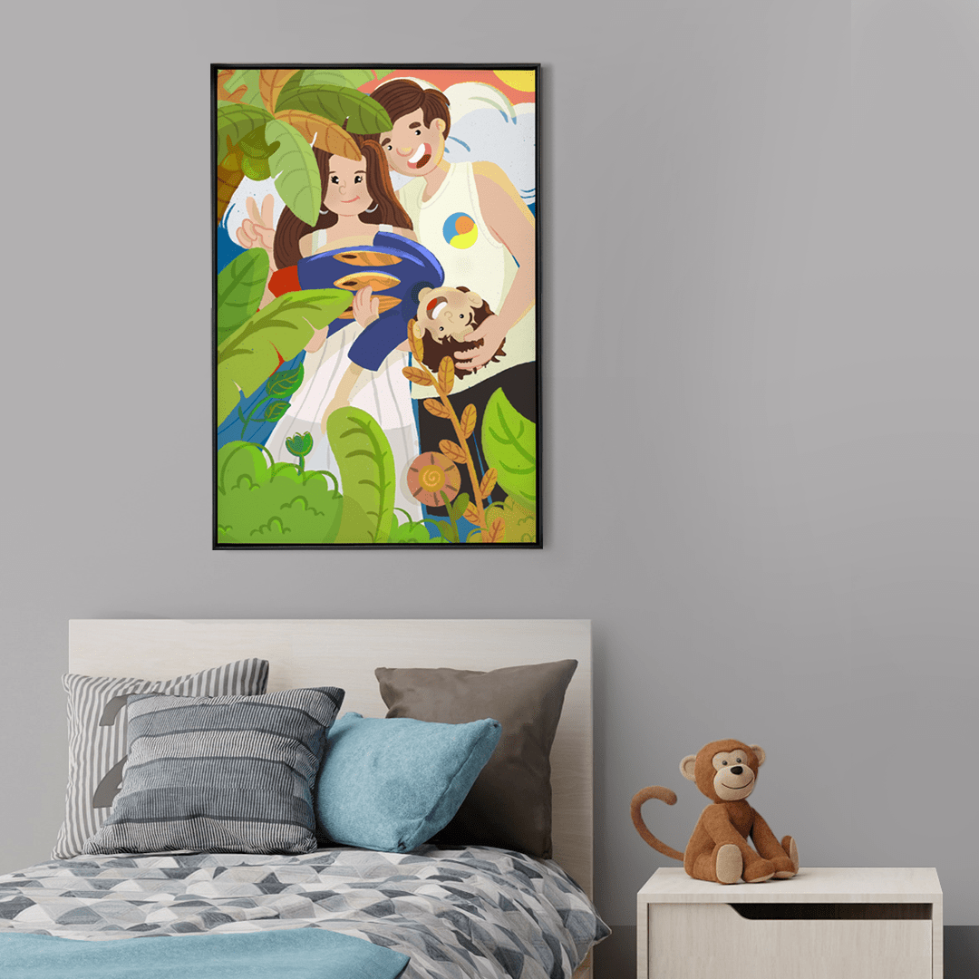 Quadro Decorativo Hawaii | Rafaela Maia - Meu Rodapé