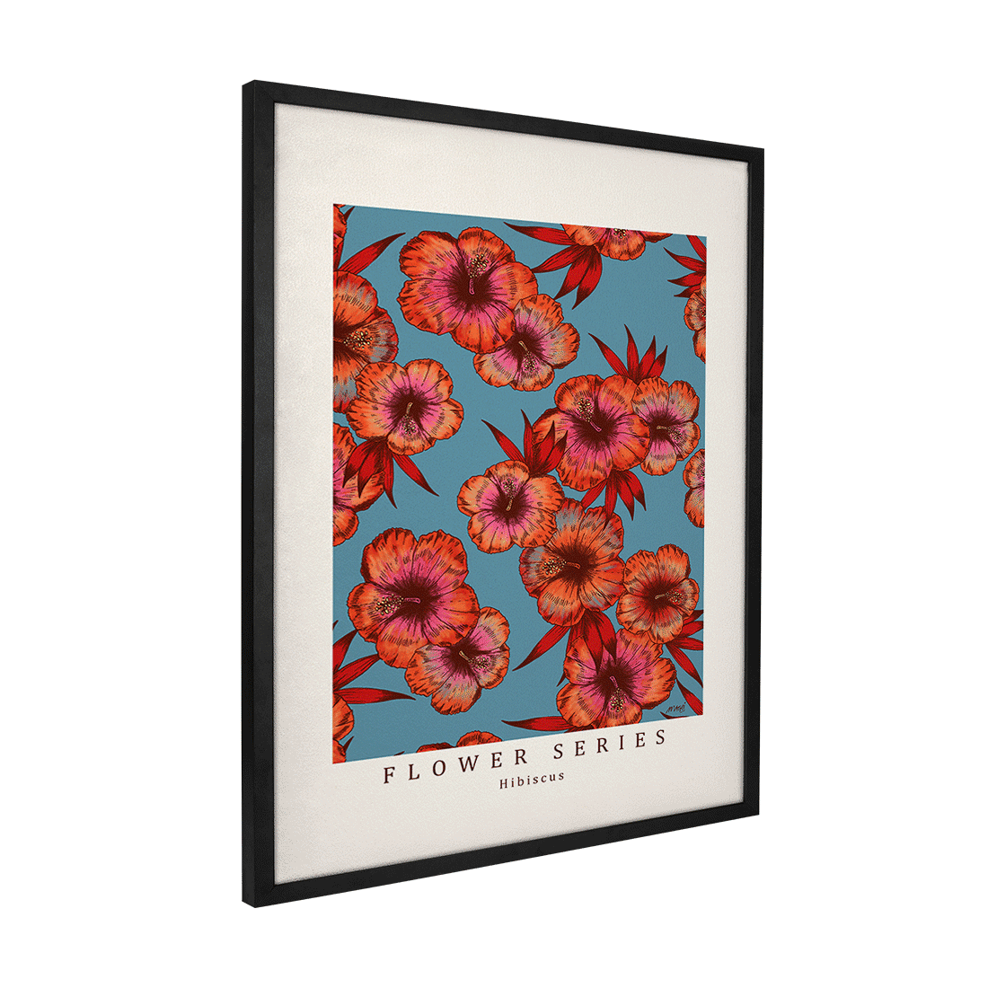 Quadro Decorativo Hibiscus | Mayara Soares - Meu Rodapé