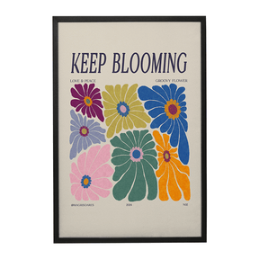 Quadro Decorativo Keep Blooming | Mayara Soares - Meu Rodapé