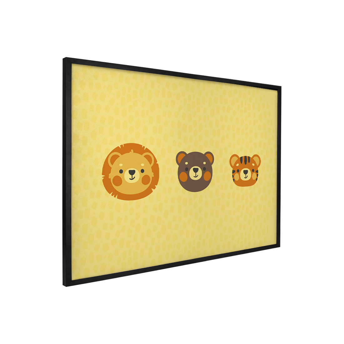 Quadro Decorativo Leão, Urso e Tigre | Luana Estela - Meu Rodapé