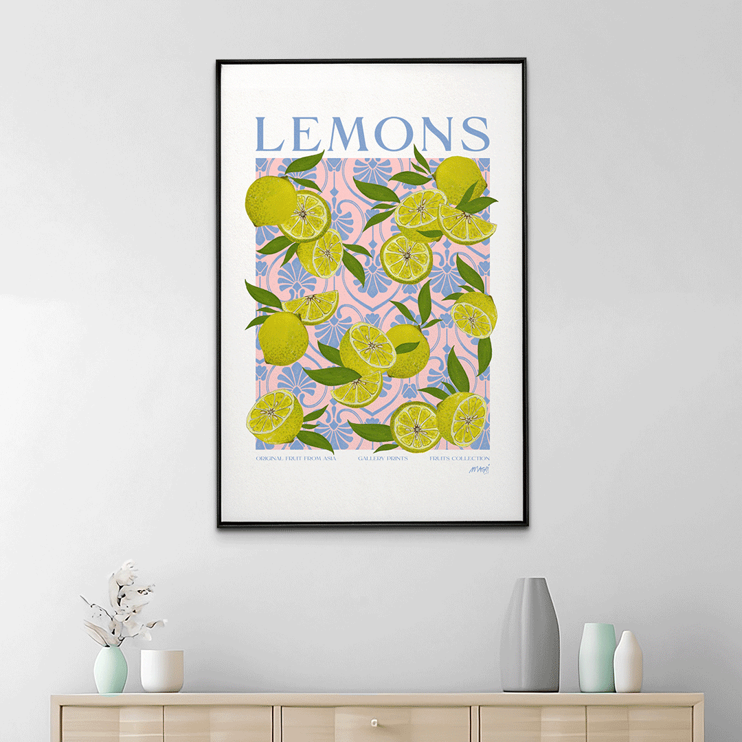 Quadro Decorativo Lemons | Mayara Soares - Meu Rodapé