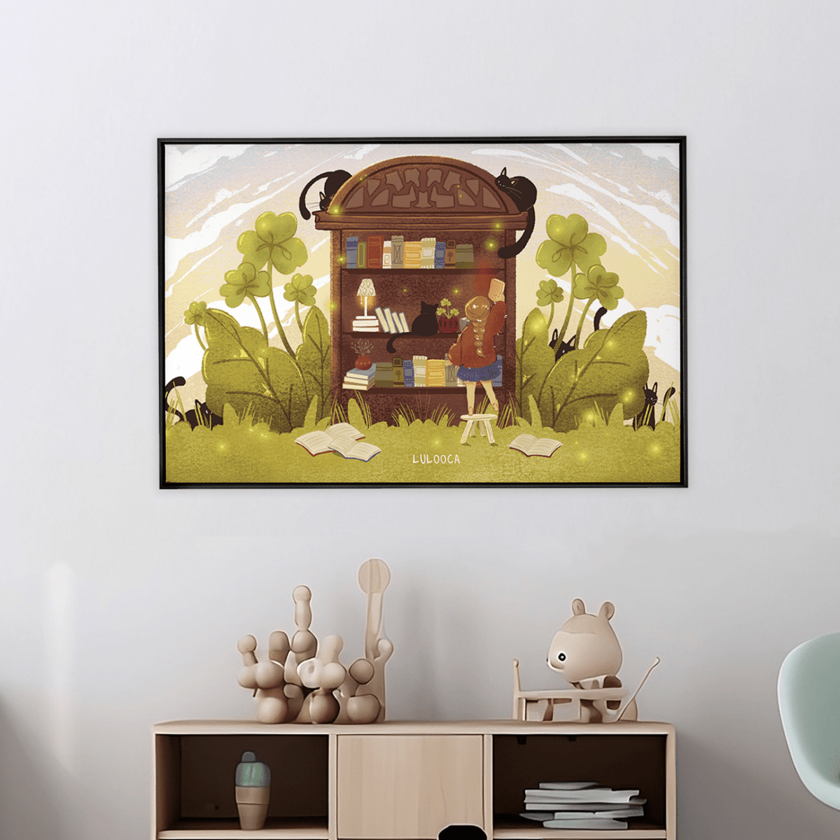 Quadro Decorativo Livraria Mágica | Luana Gurgel - Meu Rodapé