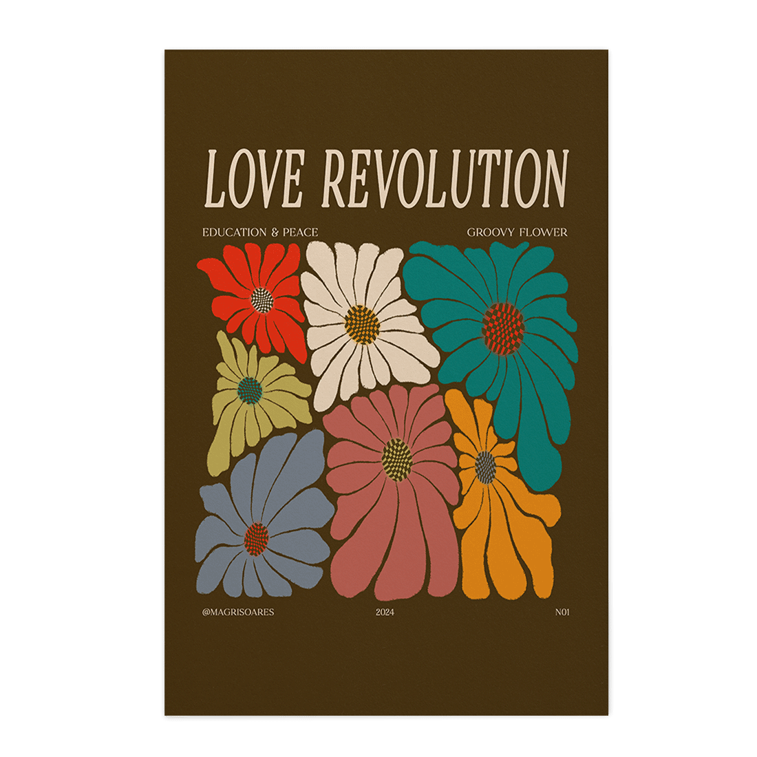 Quadro Decorativo Love Revolution | Mayara Soares - Meu Rodapé