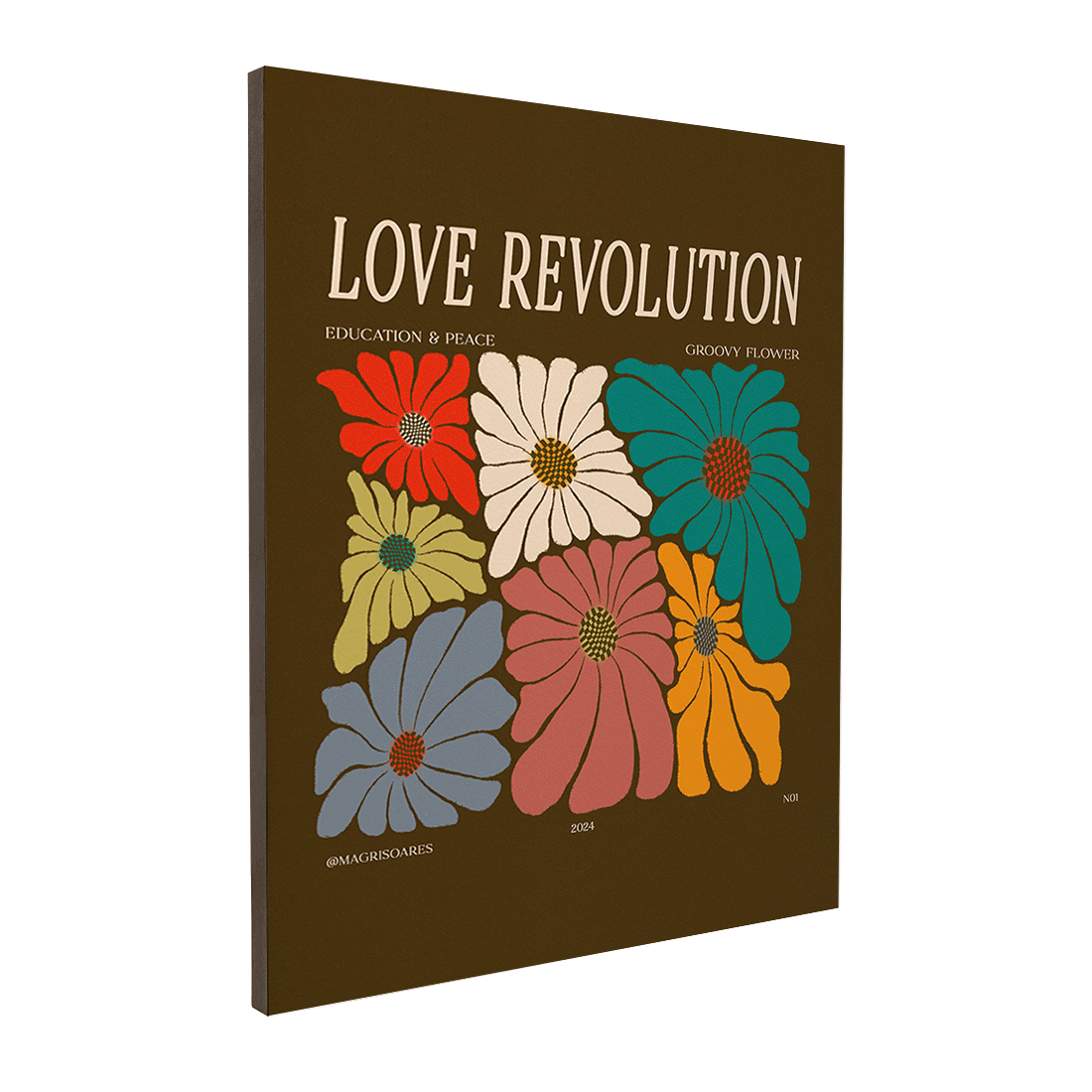 Quadro Decorativo Love Revolution | Mayara Soares - Meu Rodapé