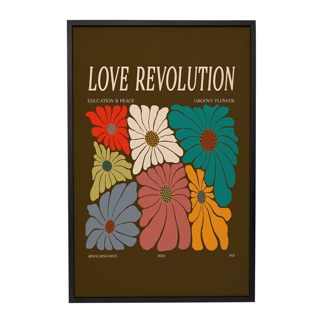 Quadro Decorativo Love Revolution | Mayara Soares - Meu Rodapé