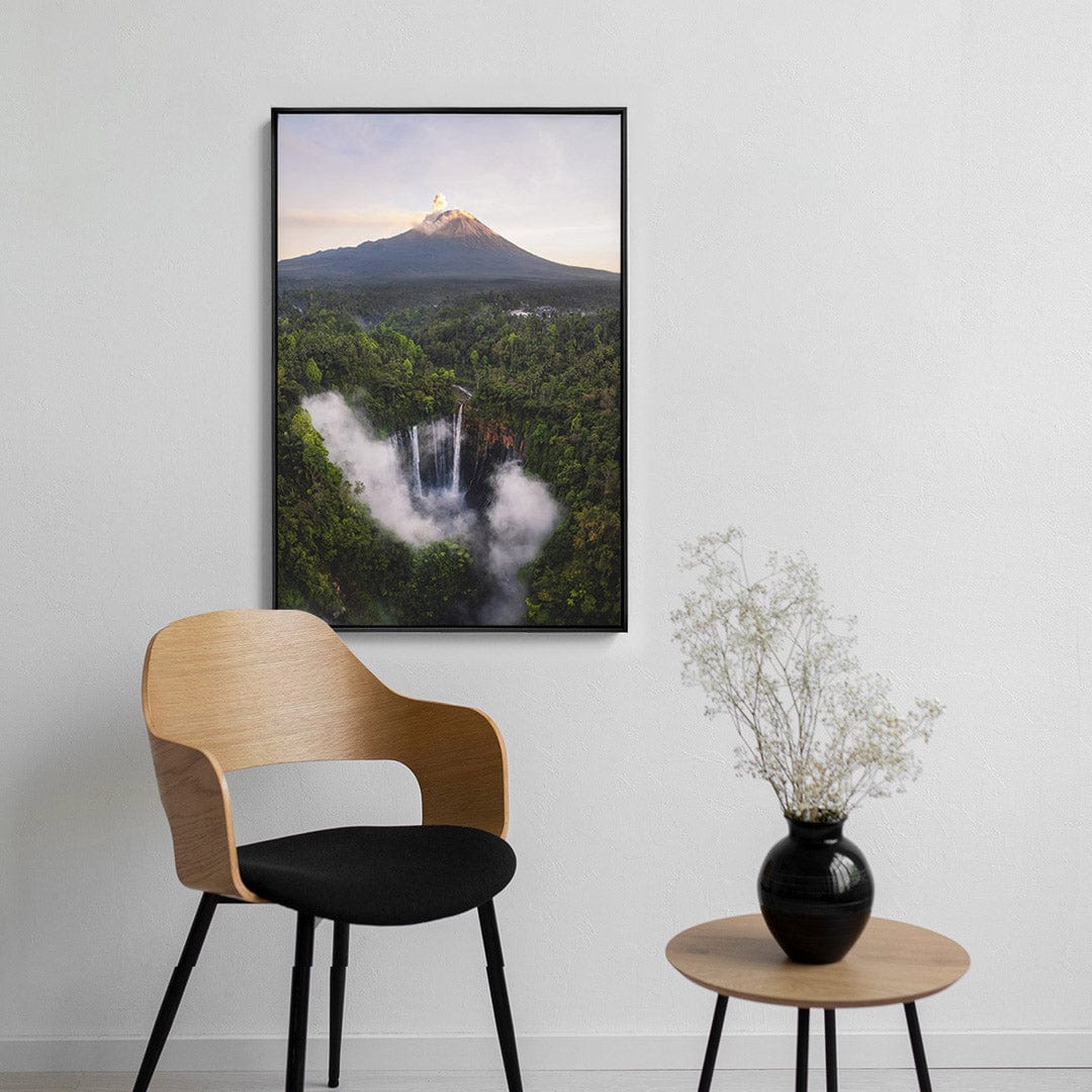 Quadro Decorativo Montanha e Cachoeira | Mundo sem Muros - Meu Rodapé