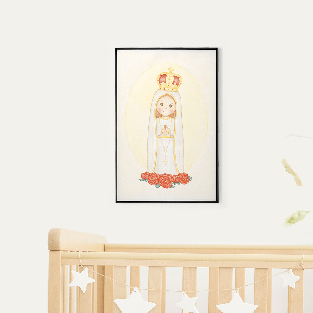 Quadro Decorativo Nossa Senhora de Fátima | Daiane Barbosa - Meu Rodapé