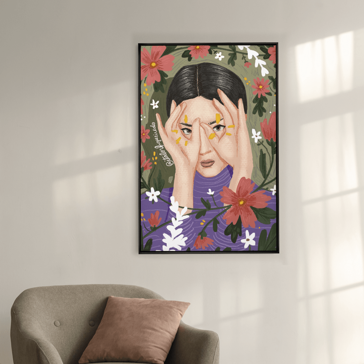 Quadro Decorativo Olhar Floral | Ítalo Figueiredo - Meu Rodapé