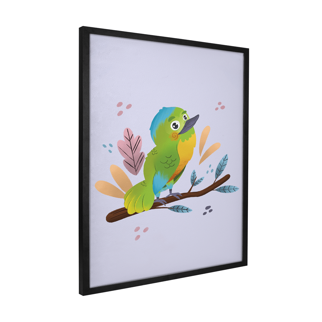 Quadro Decorativo Passarinho Sairá Militar | Rafaela Maia - Meu Rodapé