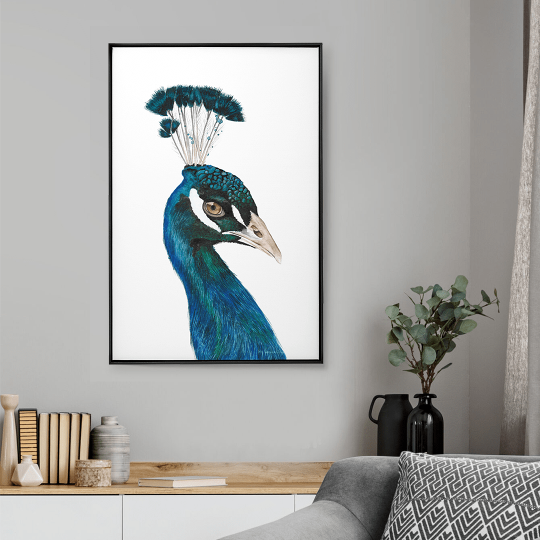 Quadro Decorativo Pavão | Aline Gomes - Meu Rodapé