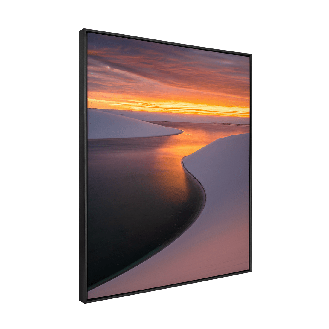 Quadro Decorativo Pôr do Sol - Lençóis Maranhenses | Ale Rodrigues - Meu Rodapé