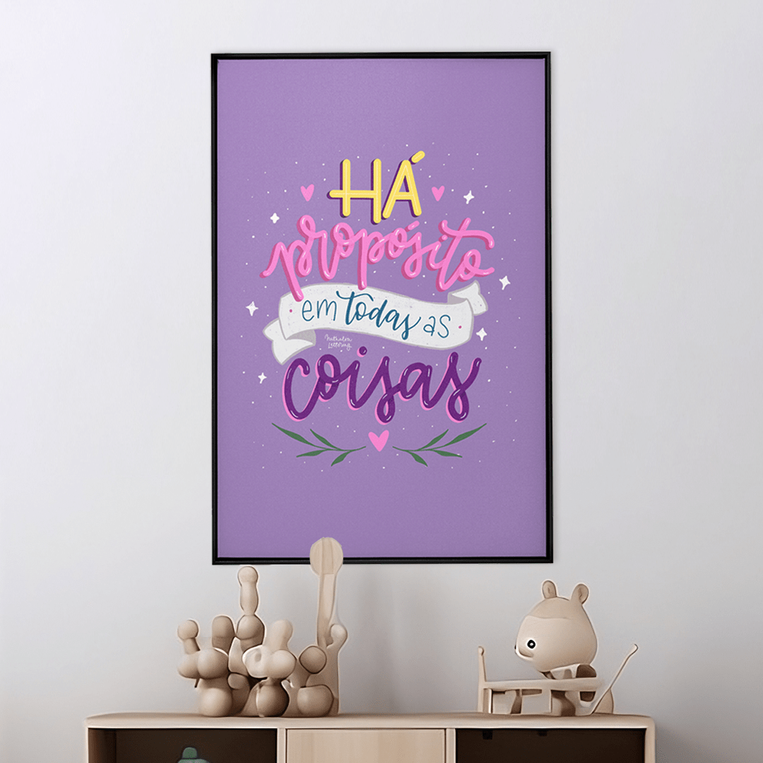 Quadro Decorativo Propósito | Nathalia Piovezan - Meu Rodapé