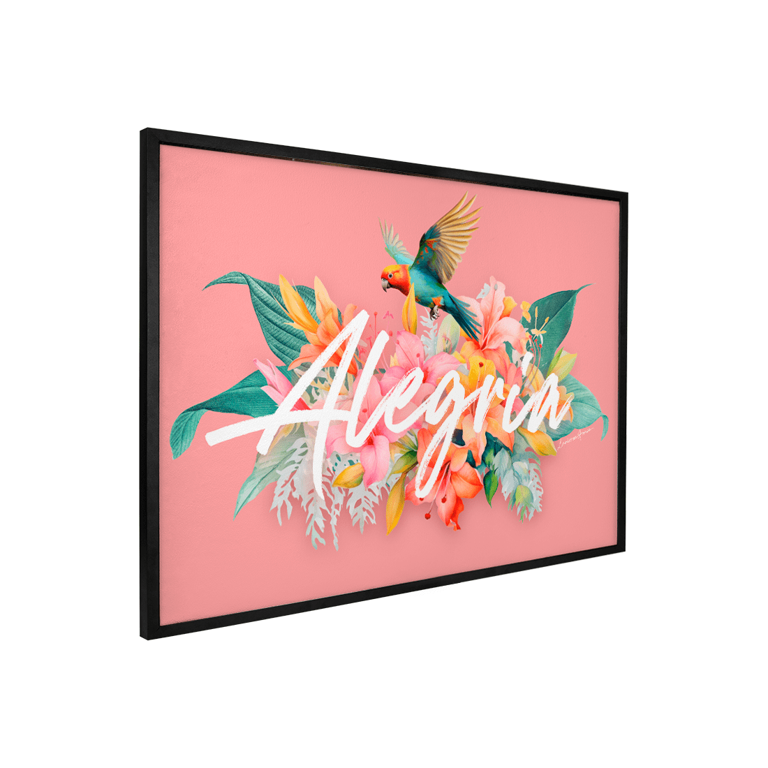 Quadro Decorativo Pura Alegria | Larissa Grace - Meu Rodapé