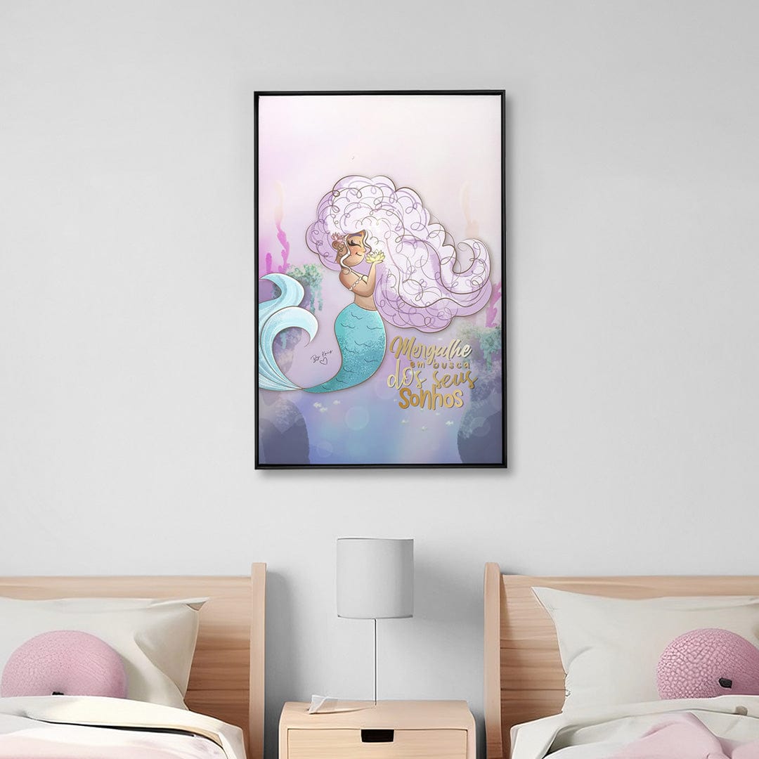 Quadro Decorativo Sereia 2 | Uau Kifofo - Meu Rodapé